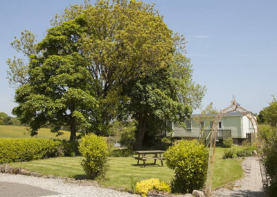 Hafod Caravan garden